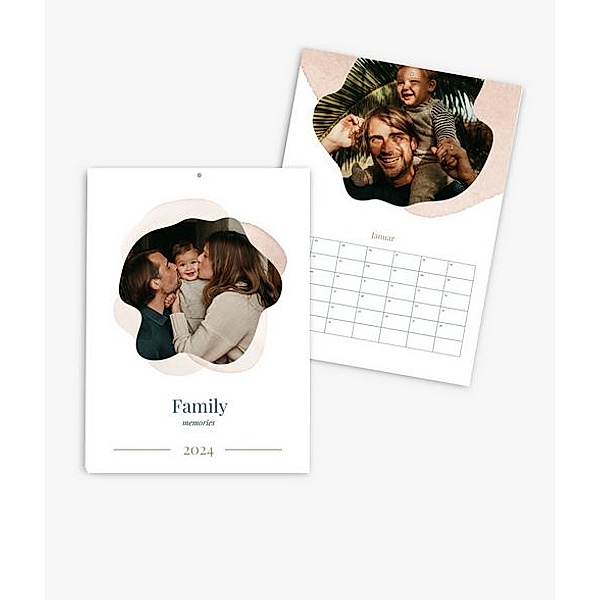 Terminkalender 2024 gestalten mit eigenen Fotos (A4 hoch) im Design Family Memories