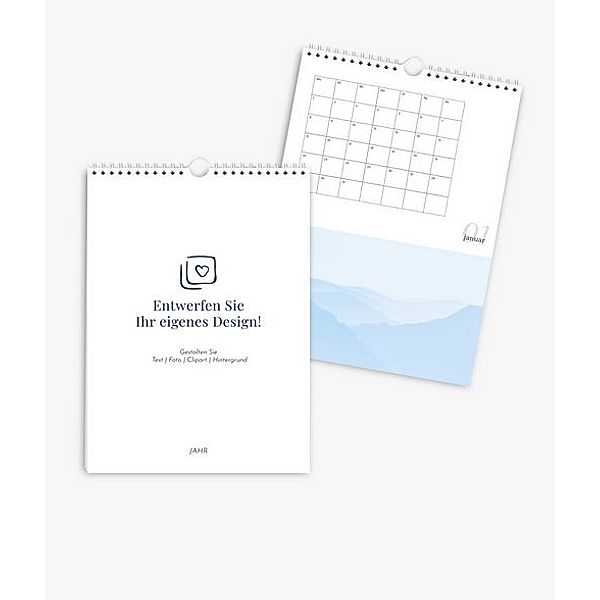 Terminkalender 2024 gestalten mit eigenen Fotos (A4 hoch) im Design Basic
