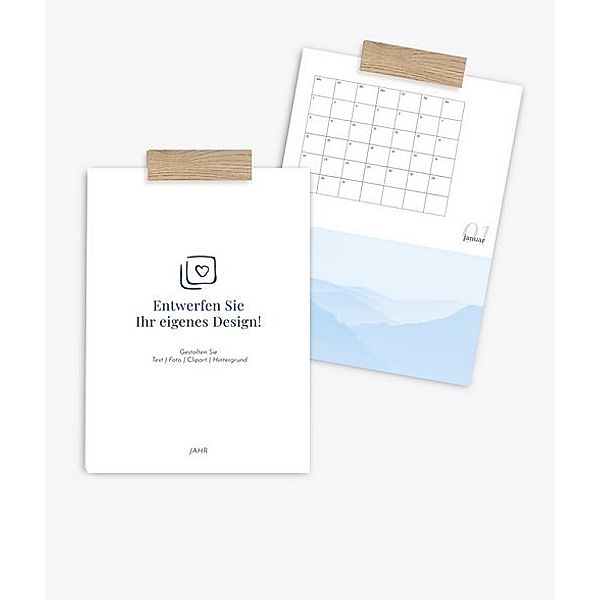 Terminkalender 2024 gestalten mit eigenen Fotos (A4 hoch) im Design Basic