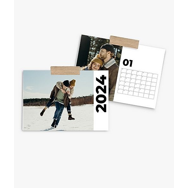 Terminkalender 2024 gestalten mit eigenen Fotos (A4 quer) im Design Road Trip