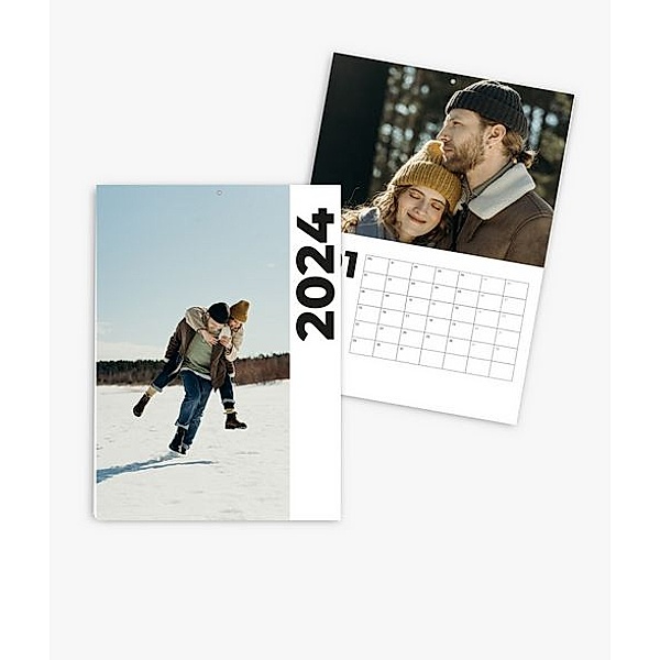 Terminkalender 2024 gestalten mit eigenen Fotos (A4 hoch) im Design Road Trip
