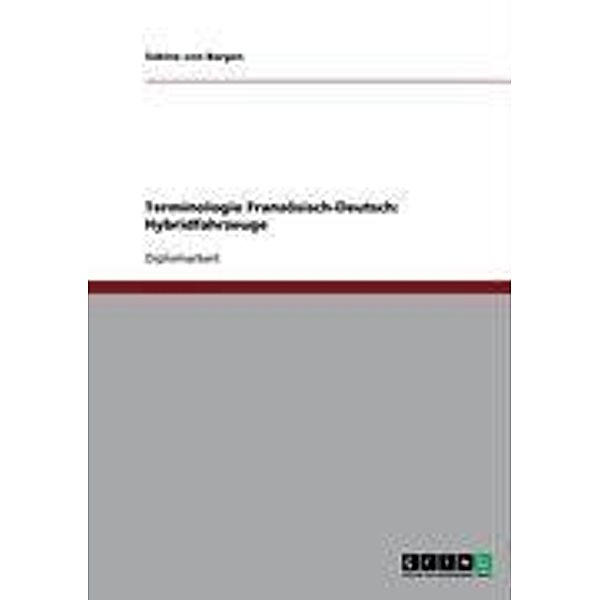 Terminologie Französisch-Deutsch: Hybridfahrzeuge, Sabine von Bargen