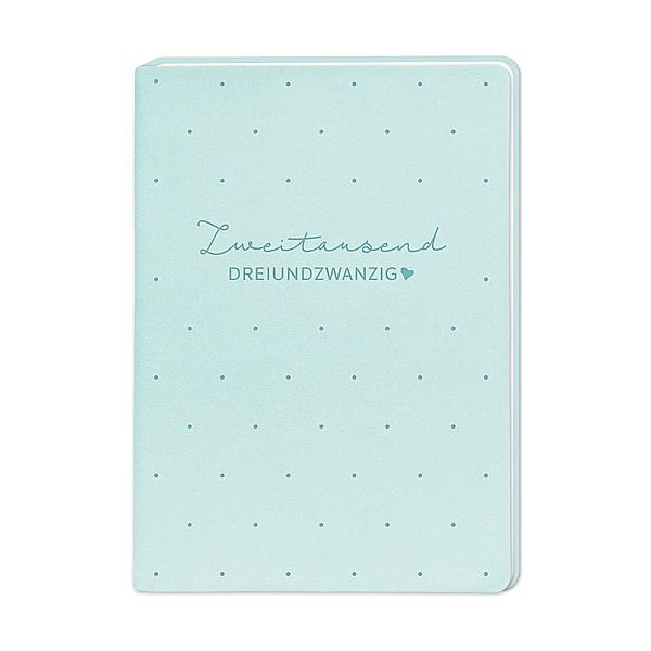 Terminplaner Lederlook A6 Mint 2023