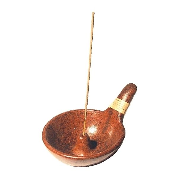 Terracotta Bowl 15 x 10 cm, Räucherstäbchenhalter