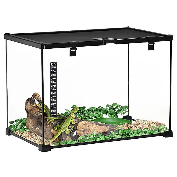 Terrarium mit Thermometer