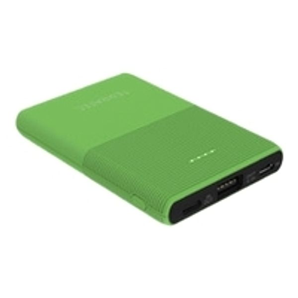 TERRATEC P50 Pocket Green Flash 5.000mAh / USB Out / USB Type-C In/Out / Micro-USB In