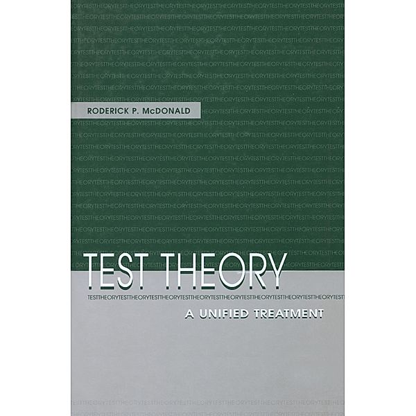 Test Theory, Roderick P. McDonald