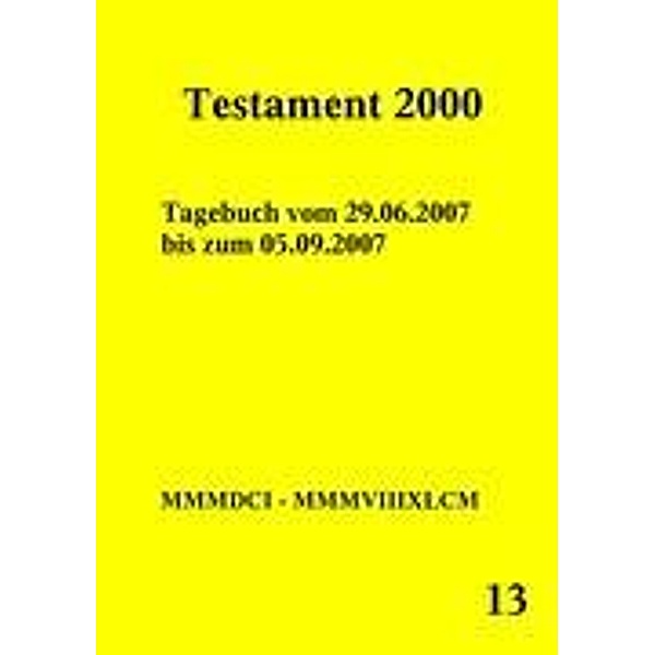Testament 2000 Band 13, Peter Norman