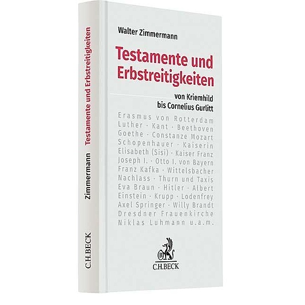 Testamente und Erbstreitigkeiten, Walter Zimmermann