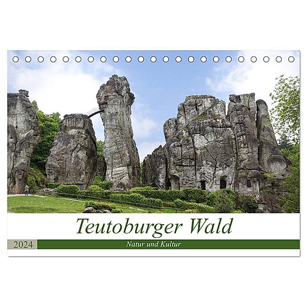 Teutoburger Wald - Natur und Kultur (Tischkalender 2024 DIN A5 quer), CALVENDO Monatskalender, Thomas Becker
