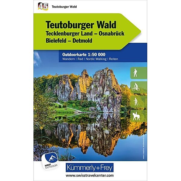 Teutoburger Wald Nr. 45 Outdoorkarte Deutschland 1:50 000