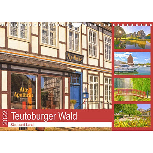 Teutoburger Wald - Stadt und Land (Wandkalender 2022 DIN A4 quer), Bettina Hackstein