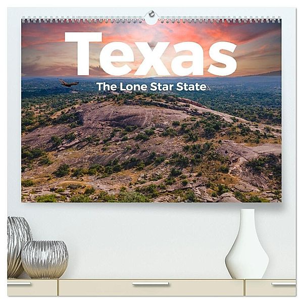 Texas - The Lone Star State (hochwertiger Premium Wandkalender 2024 DIN A2 quer), Kunstdruck in Hochglanz, M. Scott