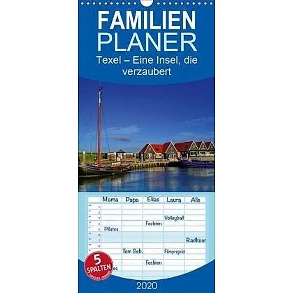 Texel - Eine Insel die verzaubert - Familienplaner hoch (Wandkalender 2020 , 21 cm x 45 cm, hoch), Elke Krone