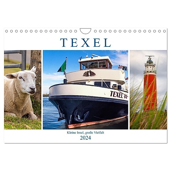 Texel - Kleine Insel, grosse Vielfalt (Wandkalender 2024 DIN A4 quer), CALVENDO Monatskalender, AD DESIGN Photo + PhotoArt, Angela Dölling