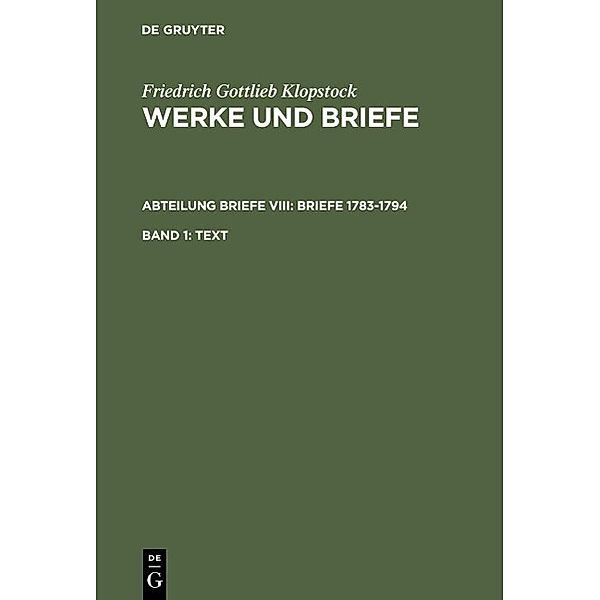 Text, Friedrich Gottlieb Klopstock