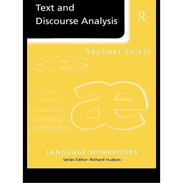 Text and Discourse Analysis, Raphael Salkie