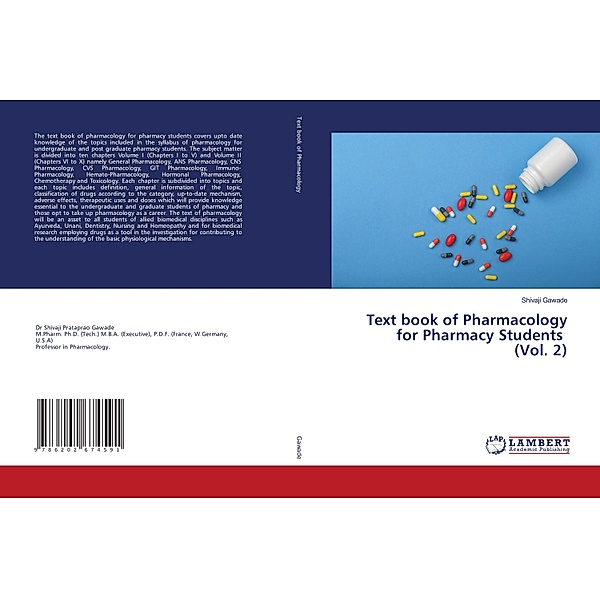 Text book of Pharmacology for Pharmacy Students (Vol. 2), Shivaji Gawade