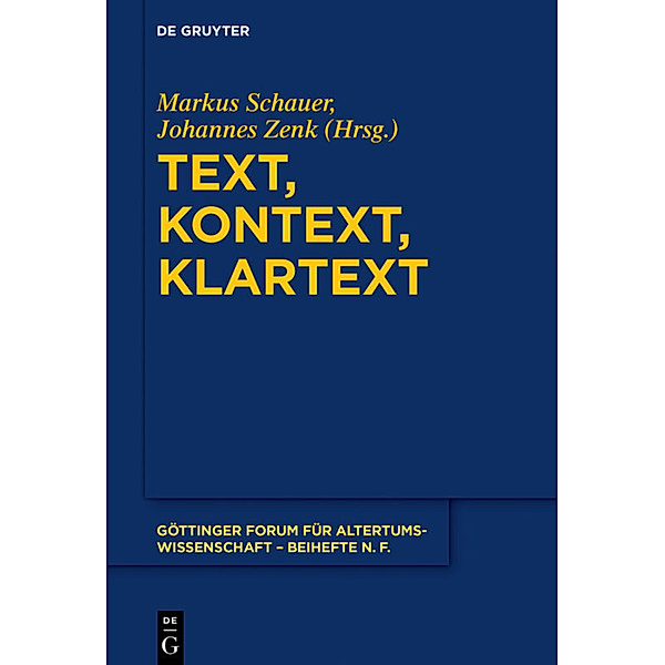 Text, Kontext, Klartext