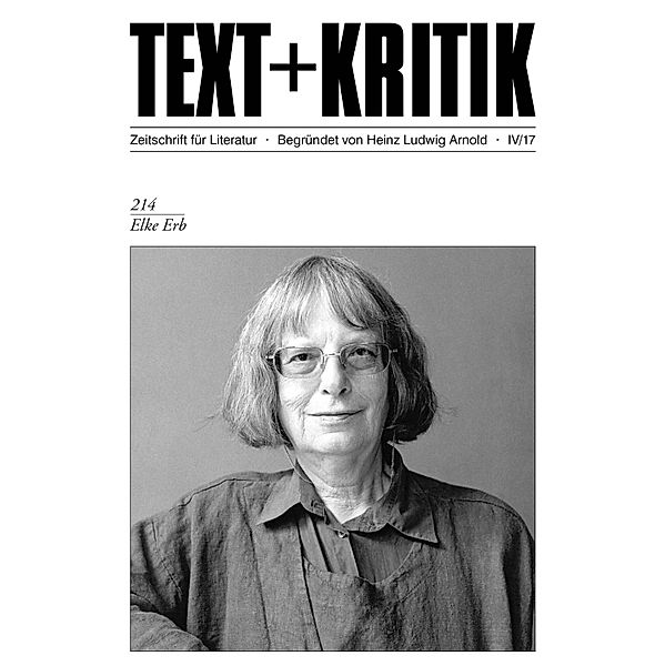 TEXT + KRITIK 214 - Elke Erb / TEXT+KRITIK Bd.214, Steffen Popp