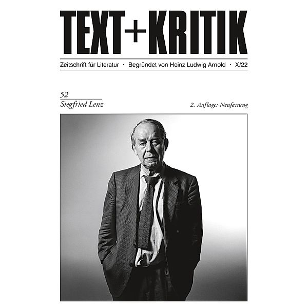 TEXT + KRITIK  - Siegfried Lenz / TEXT+KRITIK