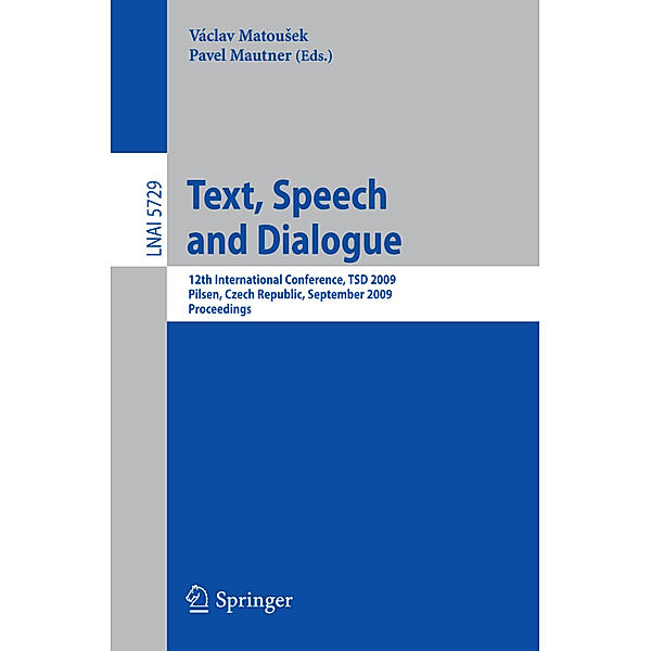 Text, Speech and Dialogue