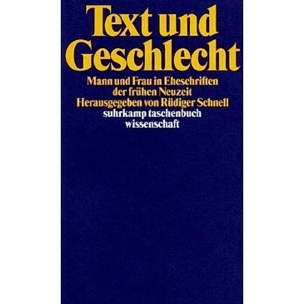 Text und Geschlecht, Rüdiger Schnell