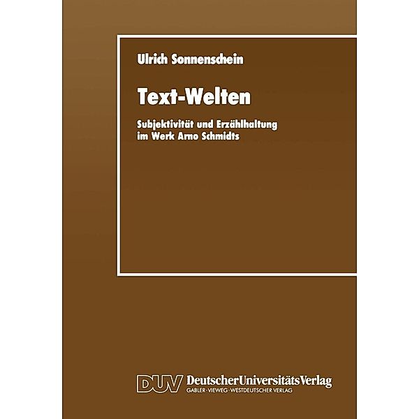Text-Welten, Ulrich Sonnenschein