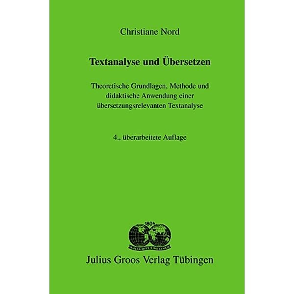 Textanalyse und Übersetzen, Christiane Nord