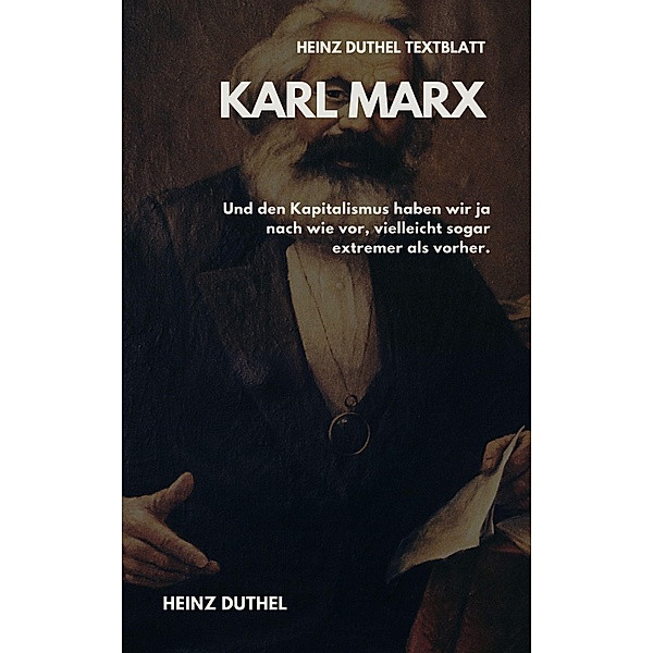 TEXTBLATT - Karl Marx, Heinz Duthel