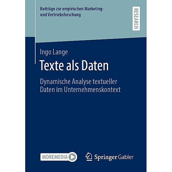 Texte als Daten / Beiträge zur empirischen Marketing- und Vertriebsforschung, Ingo Lange