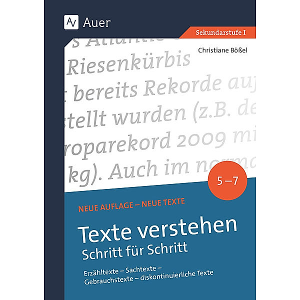 Texte verstehen - Schritt für Schritt Klasse 5-7, Christiane Bössel