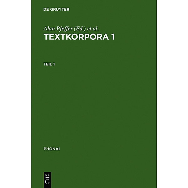 Textkorpora 1, 3 Teile