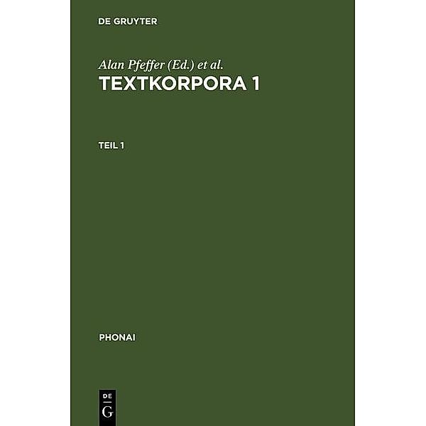 Textkorpora 1 / Phonai Bd.28-30