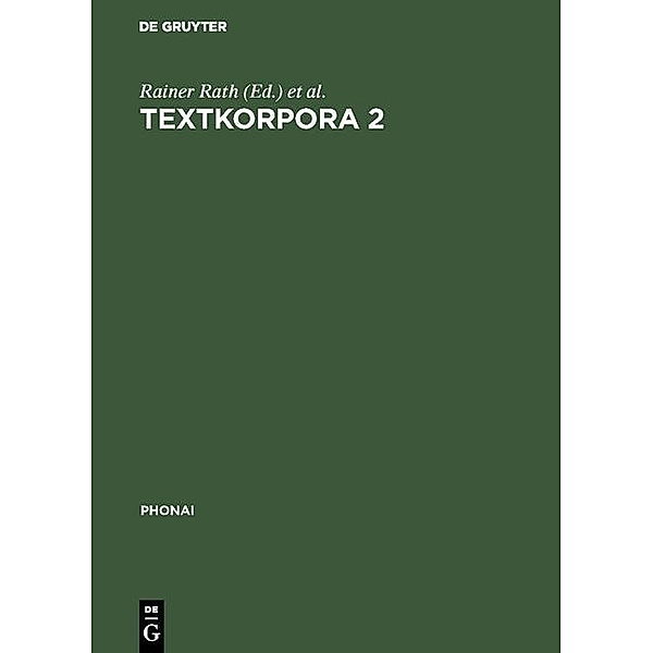 Textkorpora 2 / Phonai Bd.32