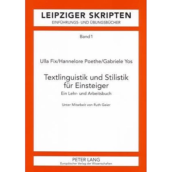 Textlinguistik und Stilistik fuer Einsteiger, Ulla Fix