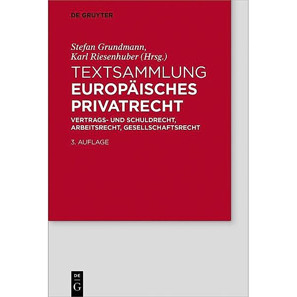 Textsammlung Europäisches Privatrecht