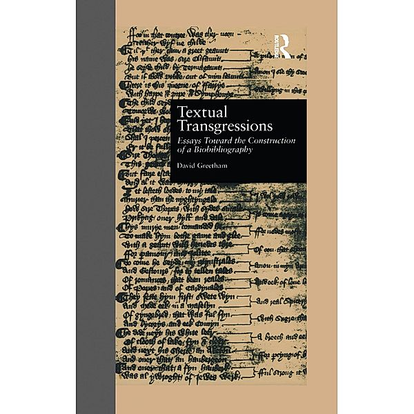 Textual Transgressions, David Greetham