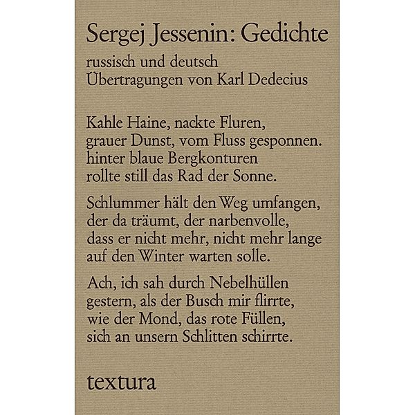 Textura / Gedichte, Sergej Jessenin