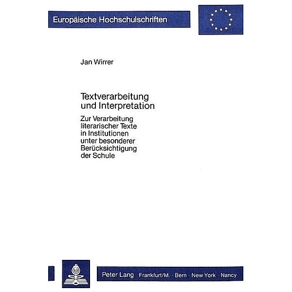 Textverarbeitung und Interpretation, Jan Wirrer