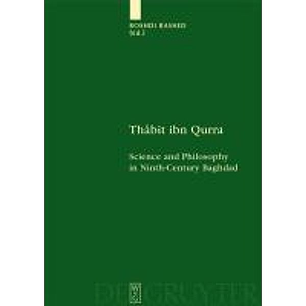 Thabit ibn Qurra / Scientia Graeco-Arabica Bd.4