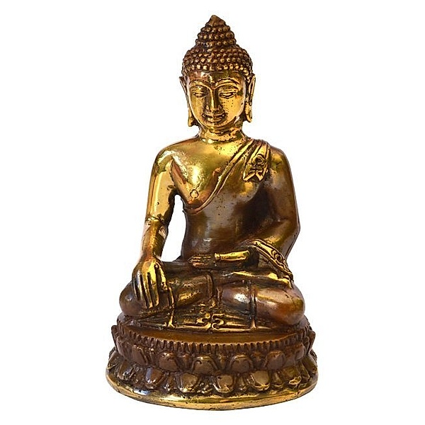 Thai Buddha Messing antik 4 x 8 cm