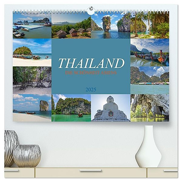 Thailand - Die Schönheit Asiens (hochwertiger Premium Wandkalender 2025 DIN A2 quer), Kunstdruck in Hochglanz, Calvendo, Dirk Meutzner