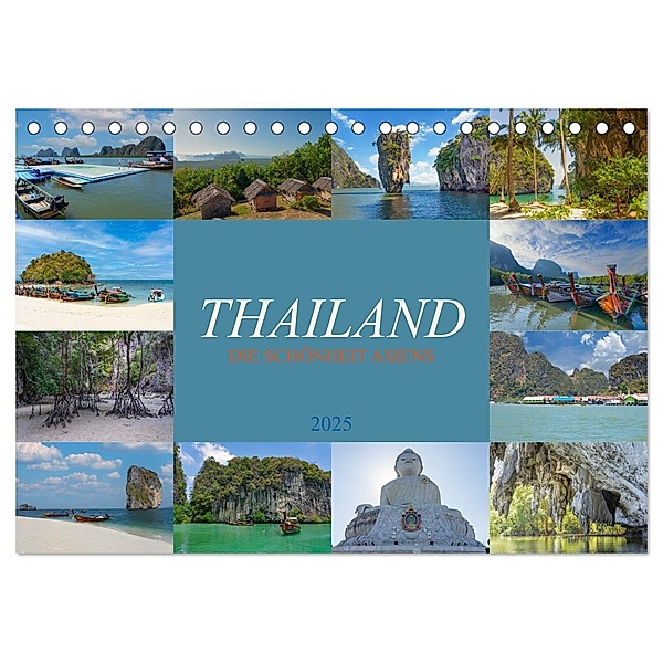 Thailand - Die Schönheit Asiens (Tischkalender 2025 DIN A5 quer), CALVENDO Monatskalender, Calvendo, Dirk Meutzner