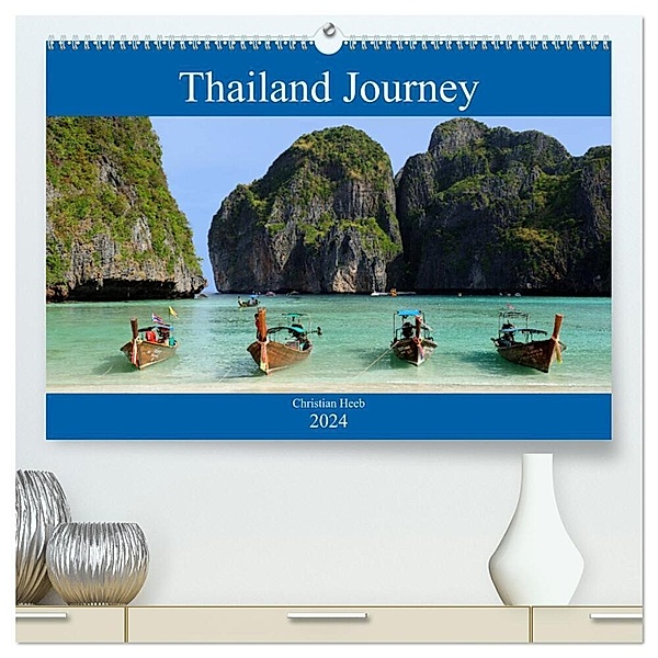 Thailand Journey (hochwertiger Premium Wandkalender 2024 DIN A2 quer), Kunstdruck in Hochglanz, Christian Heeb