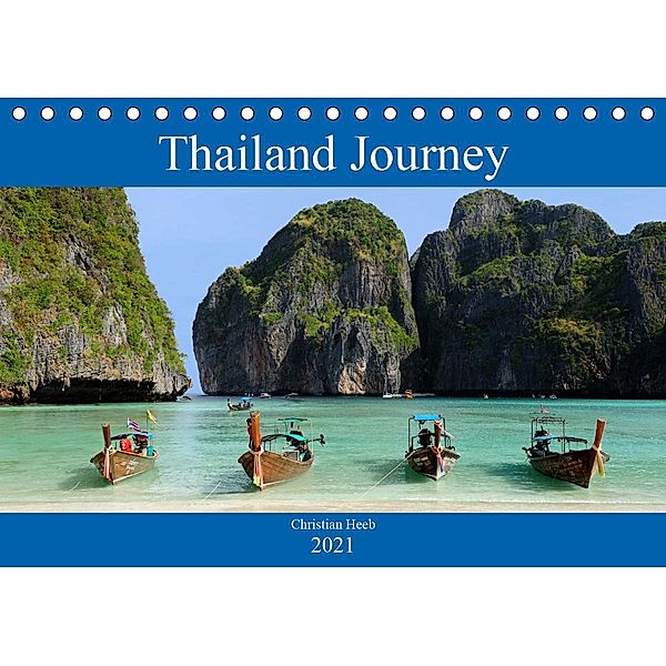 Thailand Journey (Tischkalender 2021 DIN A5 quer), Christian Heeb