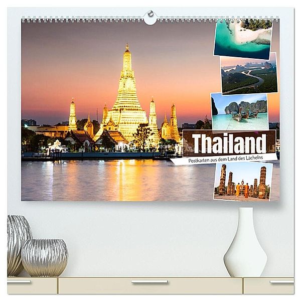 Thailand - Postkarten aus dem Land des Lächelns (hochwertiger Premium Wandkalender 2024 DIN A2 quer), Kunstdruck in Hochglanz, Matteo Colombo