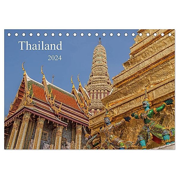 Thailand (Tischkalender 2024 DIN A5 quer), CALVENDO Monatskalender, Thomas Leonhardy