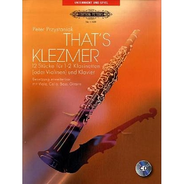 That's Klezmer, für 1-2 Klarinetten (oder Violinen) und Klavier, Klavierpartitur und Stimme, m. Audio-CD, Peter Przystaniak, Irith Gabriely