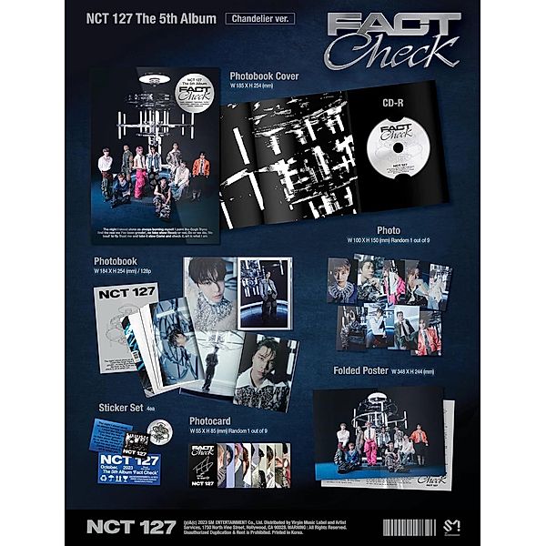 The 5th Album 'Fact Check' (CD Chandelier Ver.), Nct 127